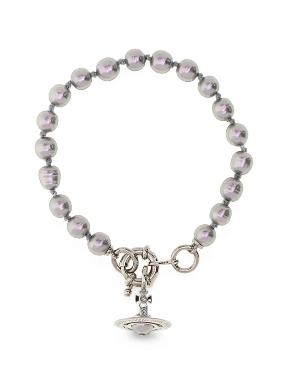 Vivienne Westwood Orb faux-pearl bracelet - Grigio