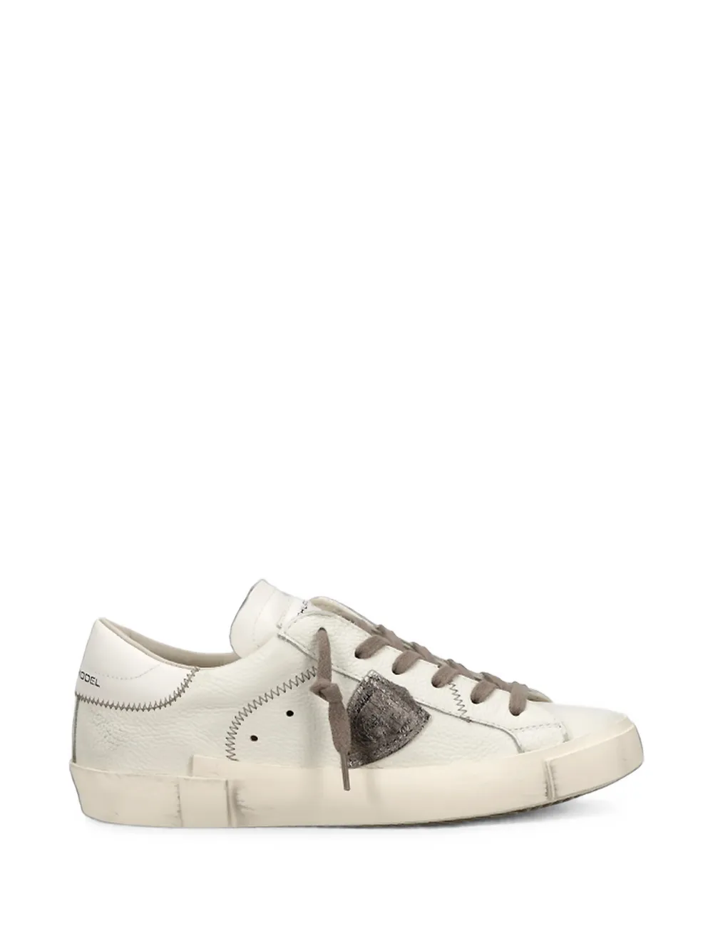 Philippe Model Prsx Distressed-effect Sneakers In White
