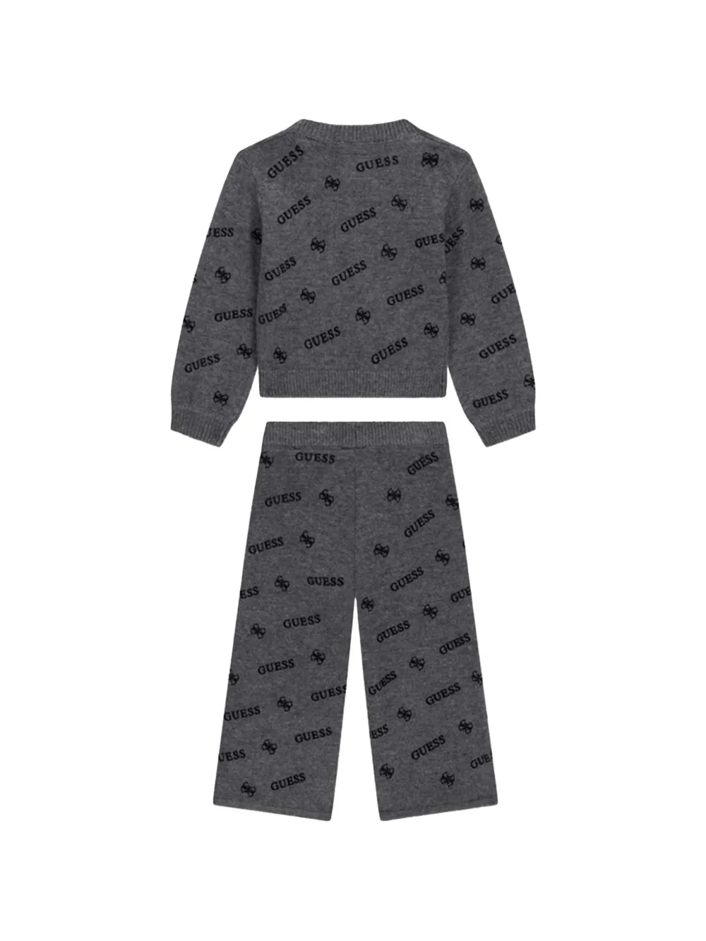 guess kids Gebreid trainingspak met logo-patroon Grijs