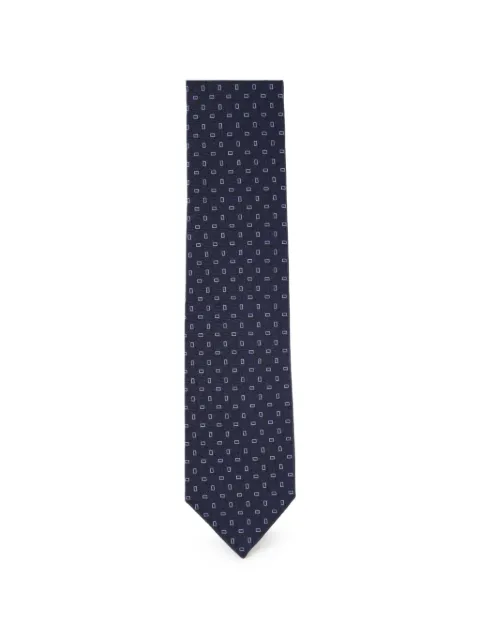 Barba geometric-pattern tie