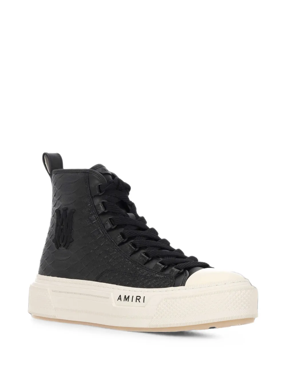 AMIRI python embossed MA Court Hi sneakers Zwart