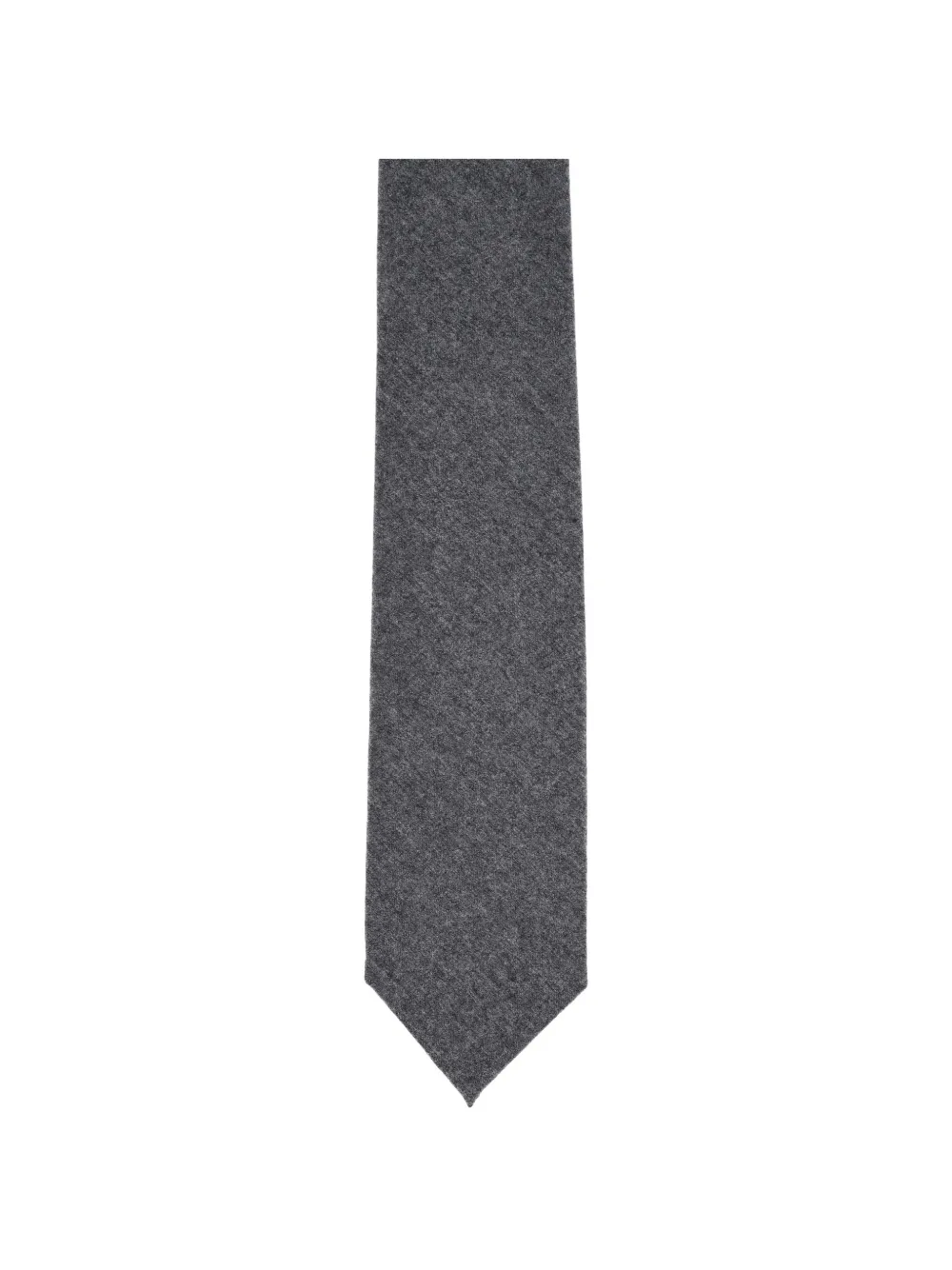 Barba melange-effect pointed-tip tie