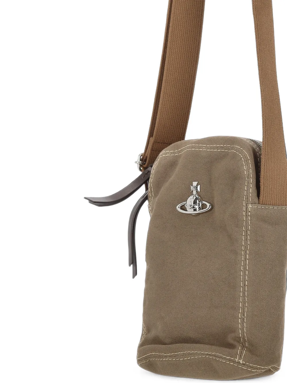 Vivienne Westwood Schoudertas met Orb-plakkaat Groen