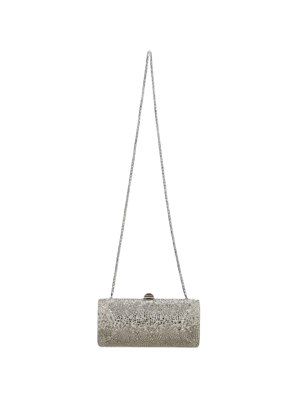 Rodo Crystal-embellished Clutch Bag In 실버 톤