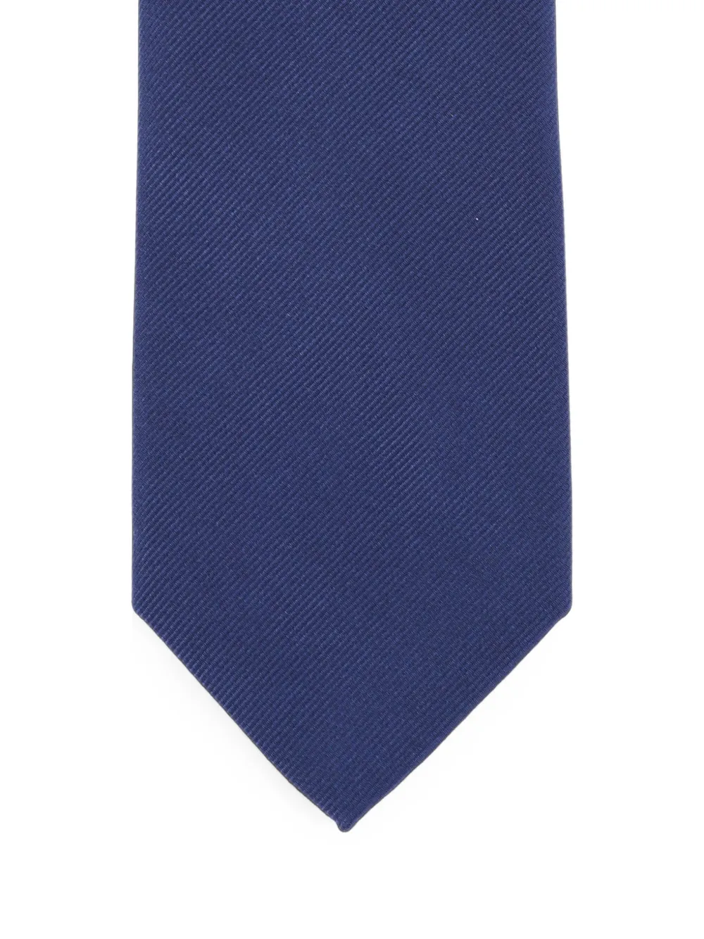 Barba twill-weave tie Blauw