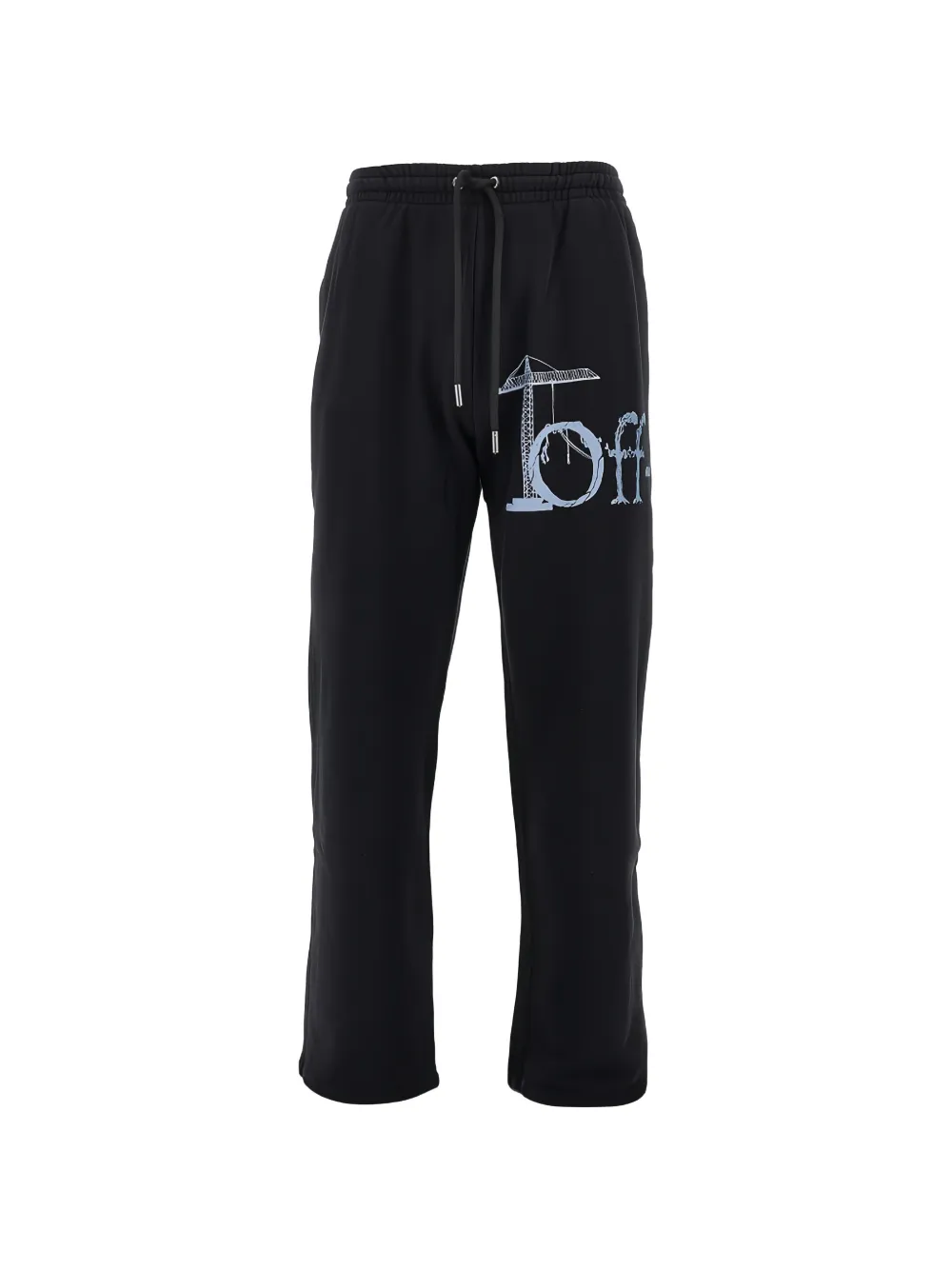 Off-white Spices Arrow Cotton Track Pants In Black