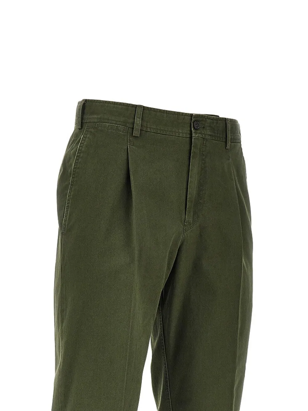 PT Torino Broek met riemlussen Groen