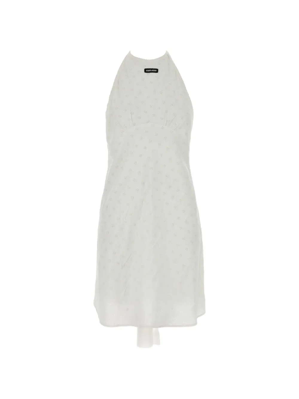 Miu Miu Cady eyelet lace mini-dress - Bianco