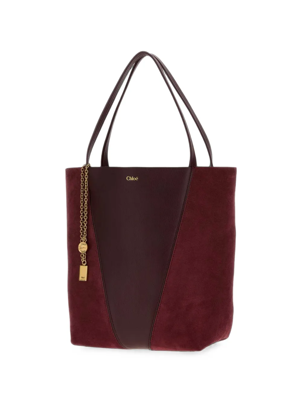 Chloé Spin leren shopper Rood