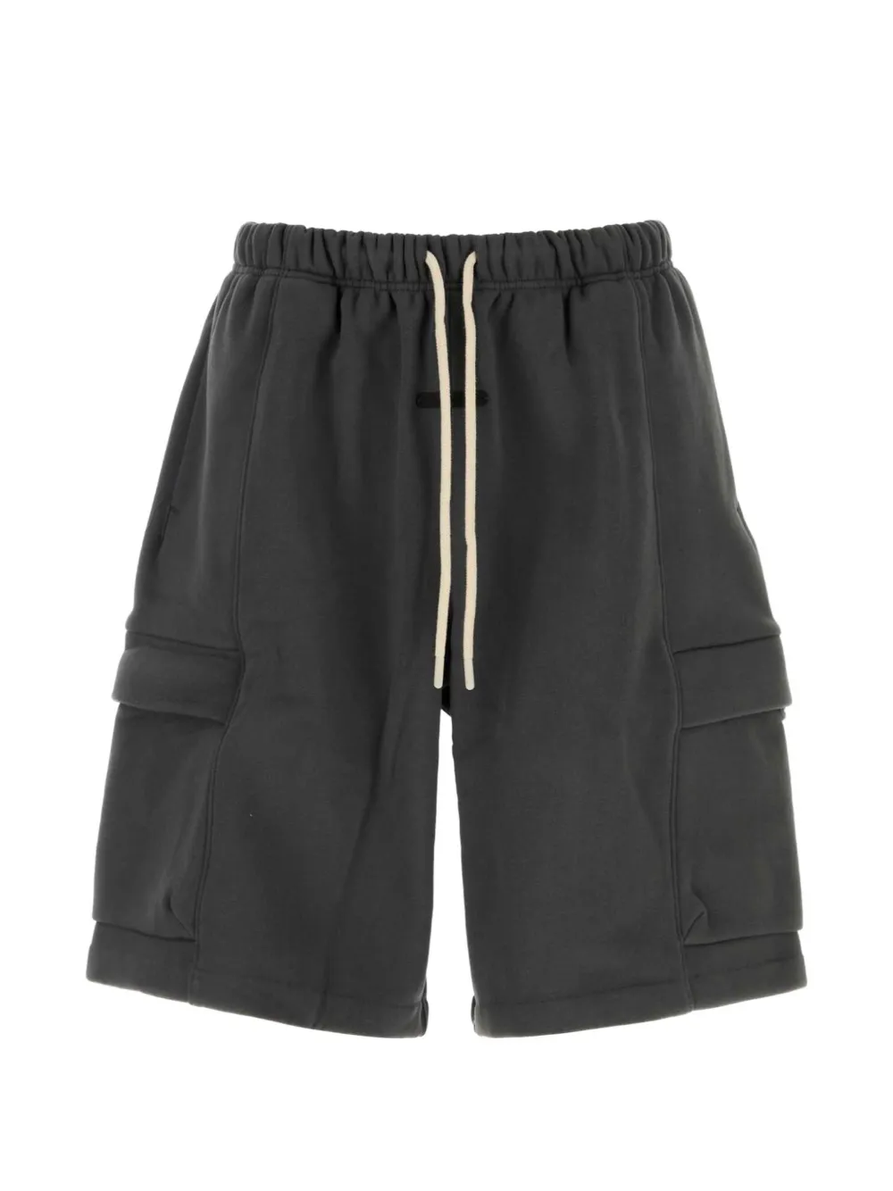 FEAR OF GOD ESSENTIALS Dark grey cotton blend bermuda shorts - Grigio