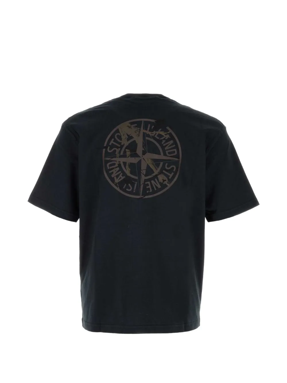 Stone Island T-shirt met logoprint Blauw