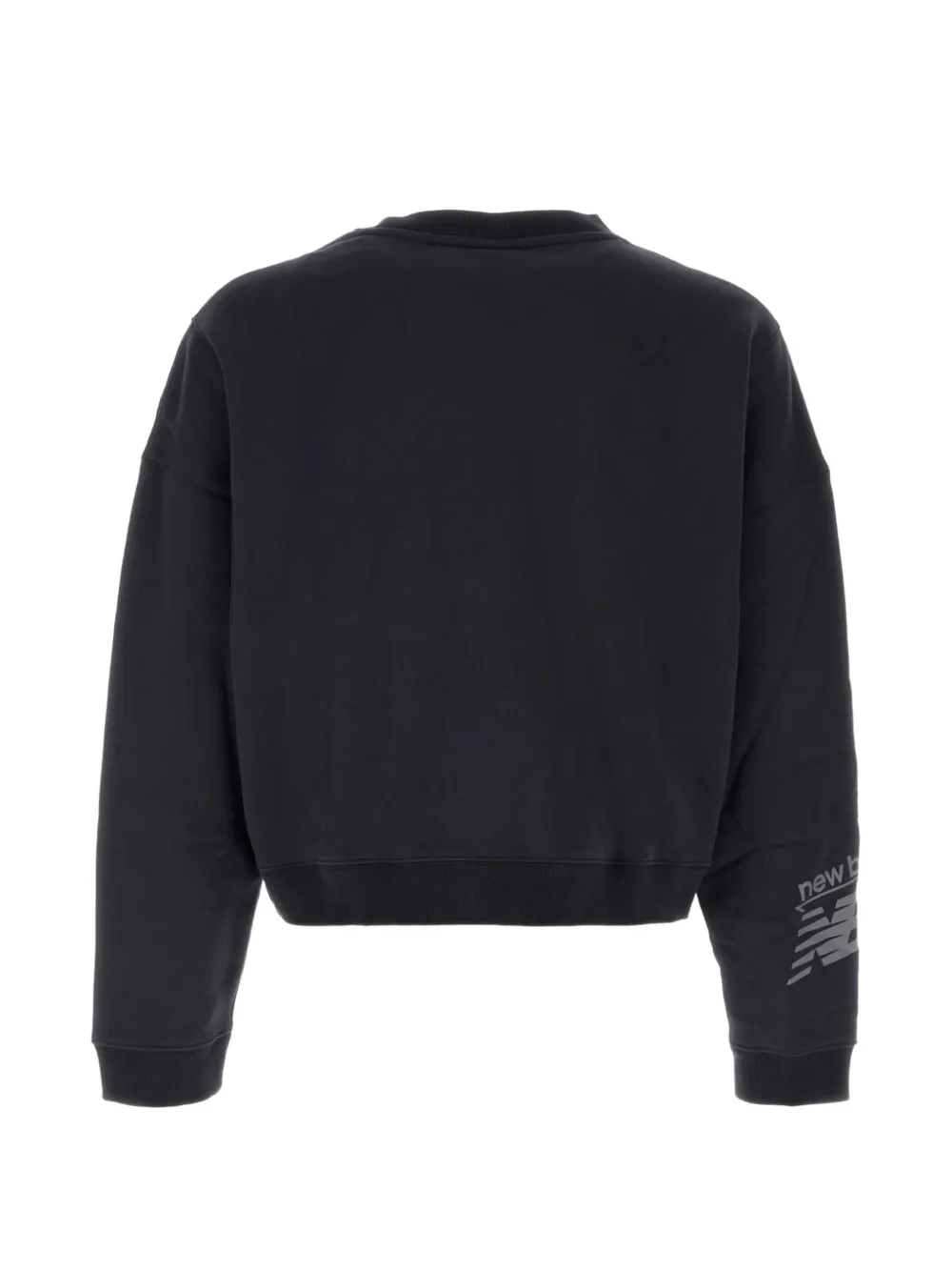 New Balance Athletics fleece sweater met ronde hals Blauw