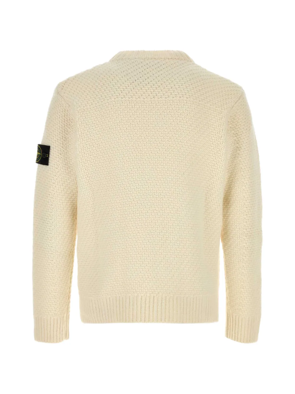 Stone Island Trui met logopatch Beige