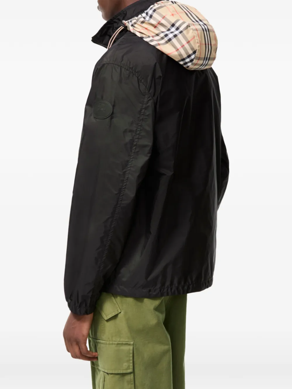 Burberry Newington nylon jack met capuchon Zwart
