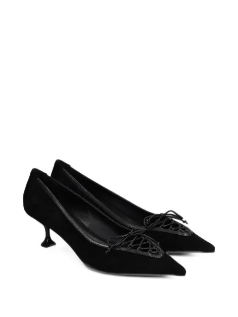 Lola Cruz Daniela lace-up pointed-toe pumps