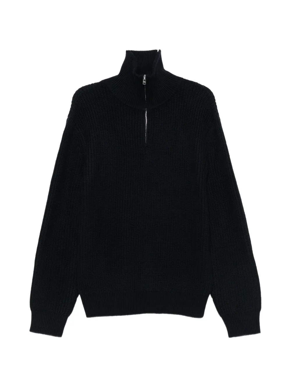 A.P.C. half-zip waffle-knit sweater