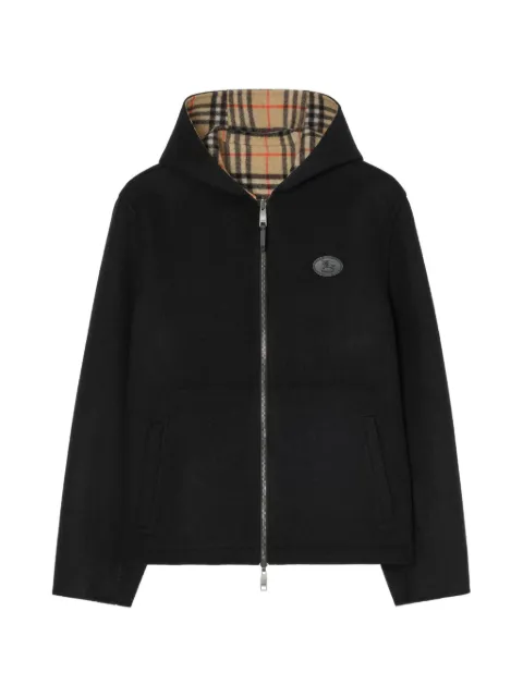 Burberry reversible wool Newport hooded jacket