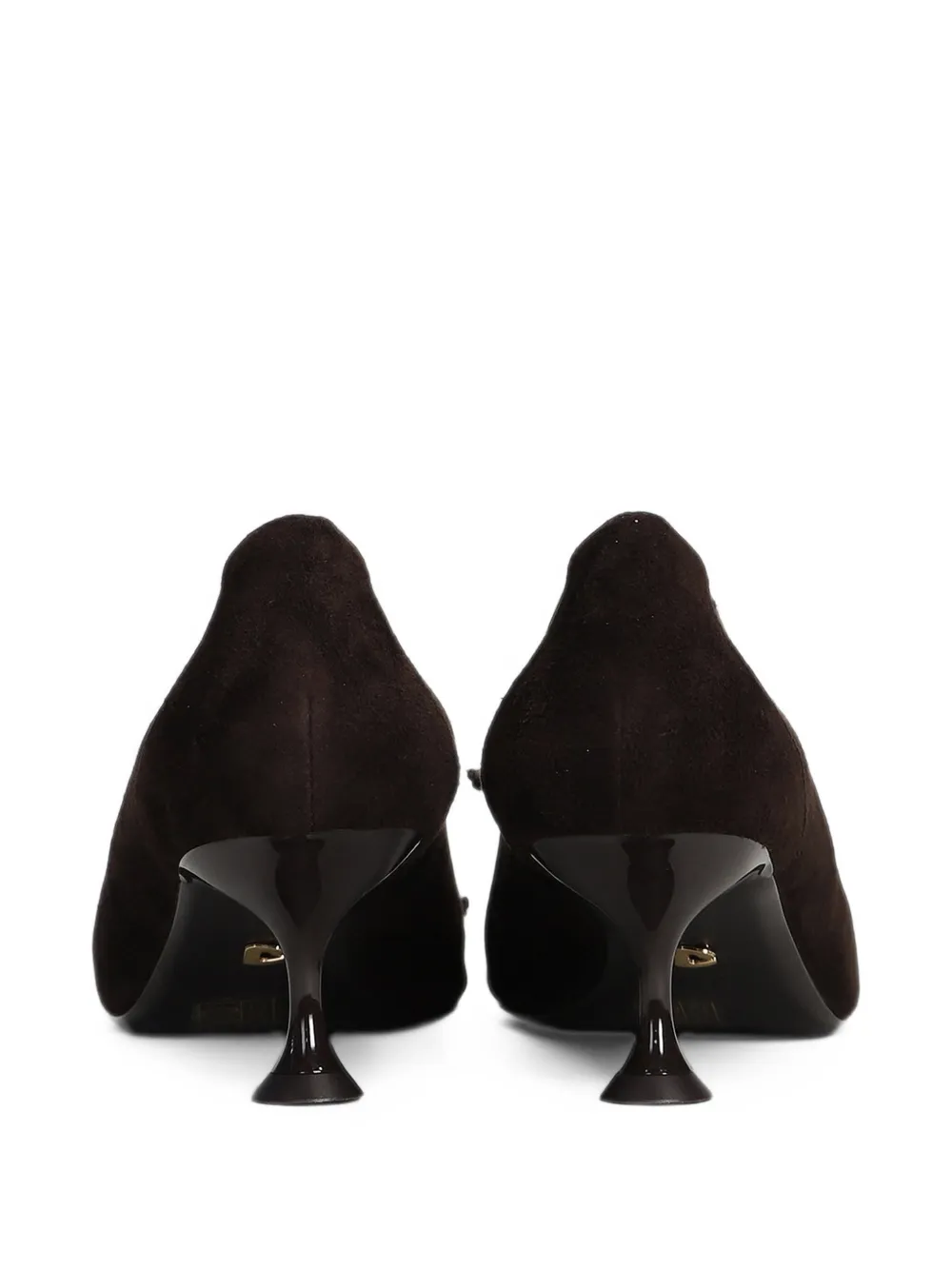 Lola Cruz Daniela lace-up suede pumps - Marron Lola Cruz Daniela lace-up suede pumps - Marron