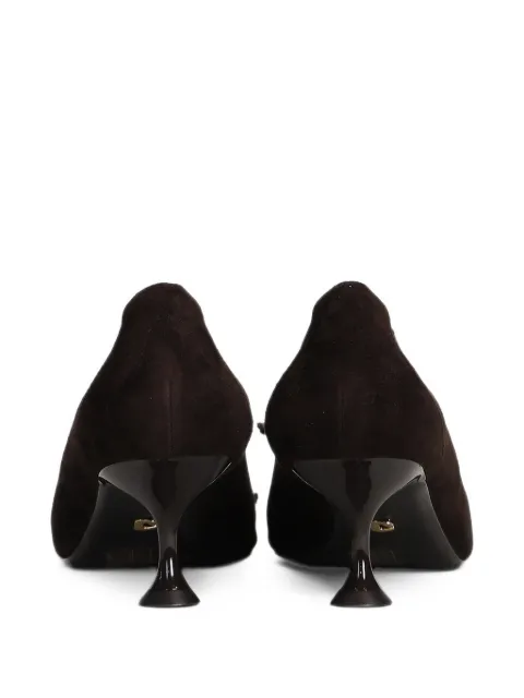 Lola Cruz Daniela lace-up suede pumps