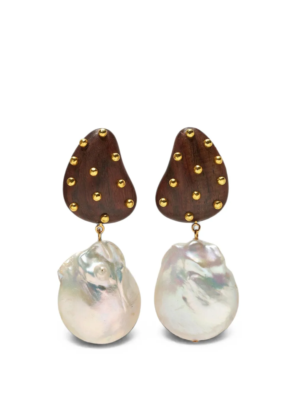 Lizzie Fortunato Orbit pearl earrings - Oro