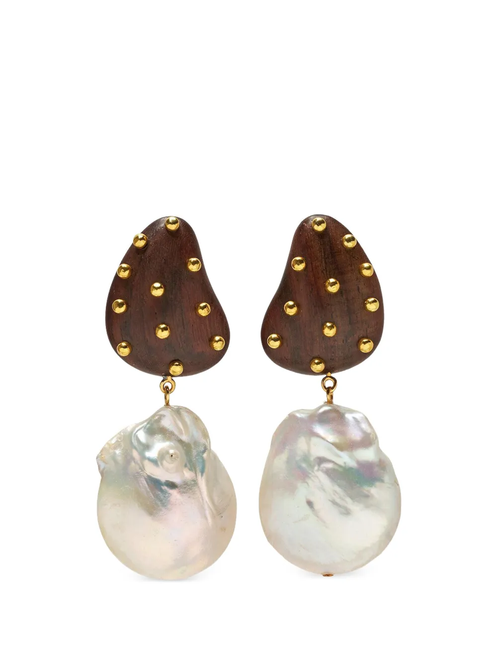Lizzie Fortunato Orbit pearl earrings - Oro