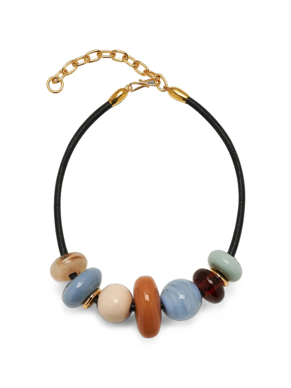 Lizzie Fortunato Piedra bead-embellished necklace - Oro