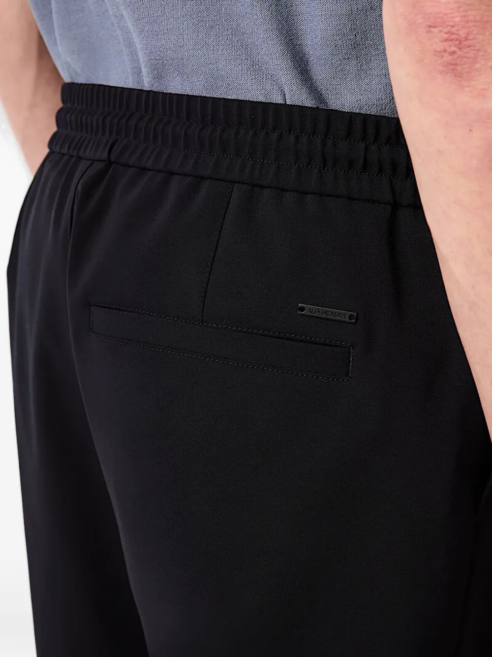 Alpha Tauri Broek met trekkoord Blauw