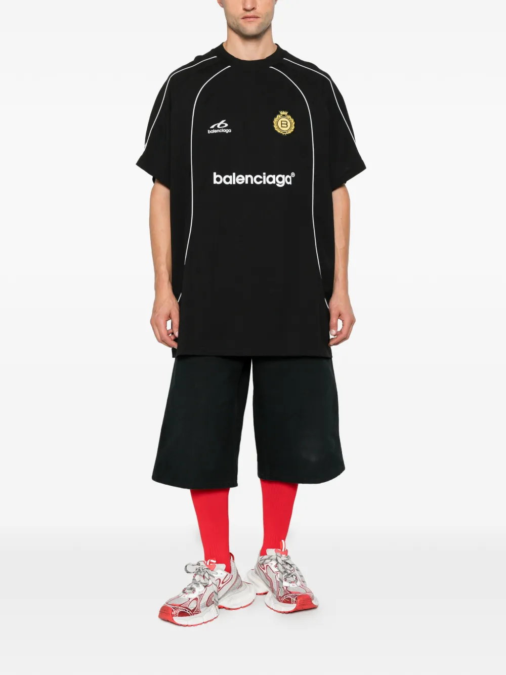 Balenciaga oversized T-shirt Zwart