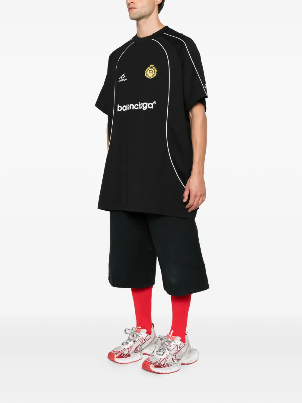 Balenciaga oversized T-shirt Zwart