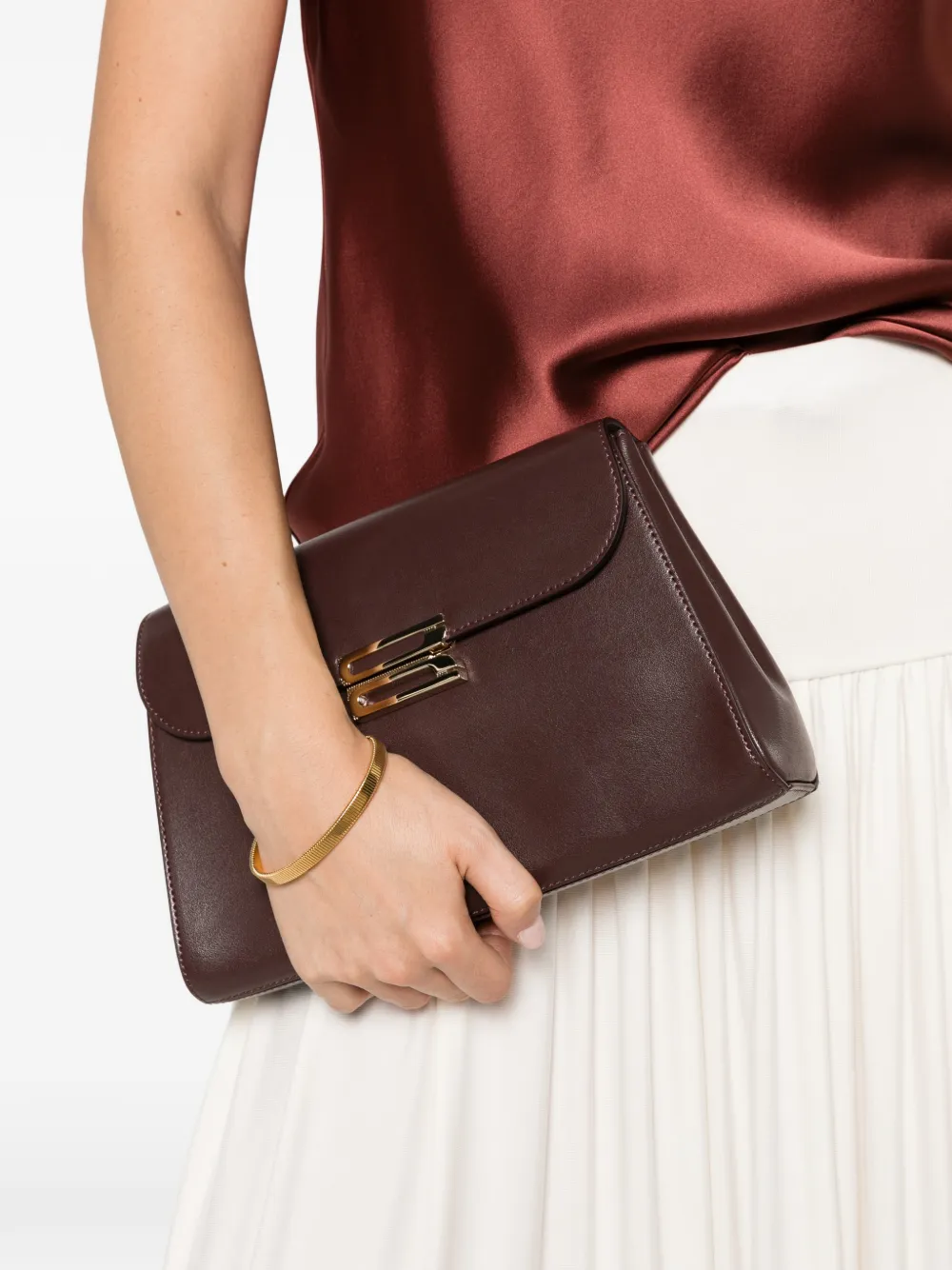 Victoria Beckham Dorian trapeze-schoudertas Rood