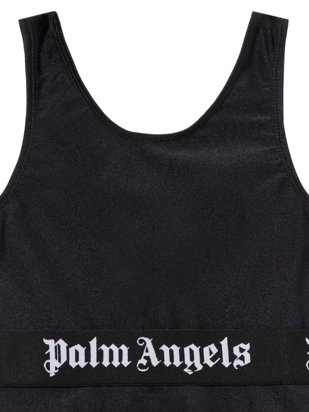Palm Angels Kids Tweekleurig badpak Zwart