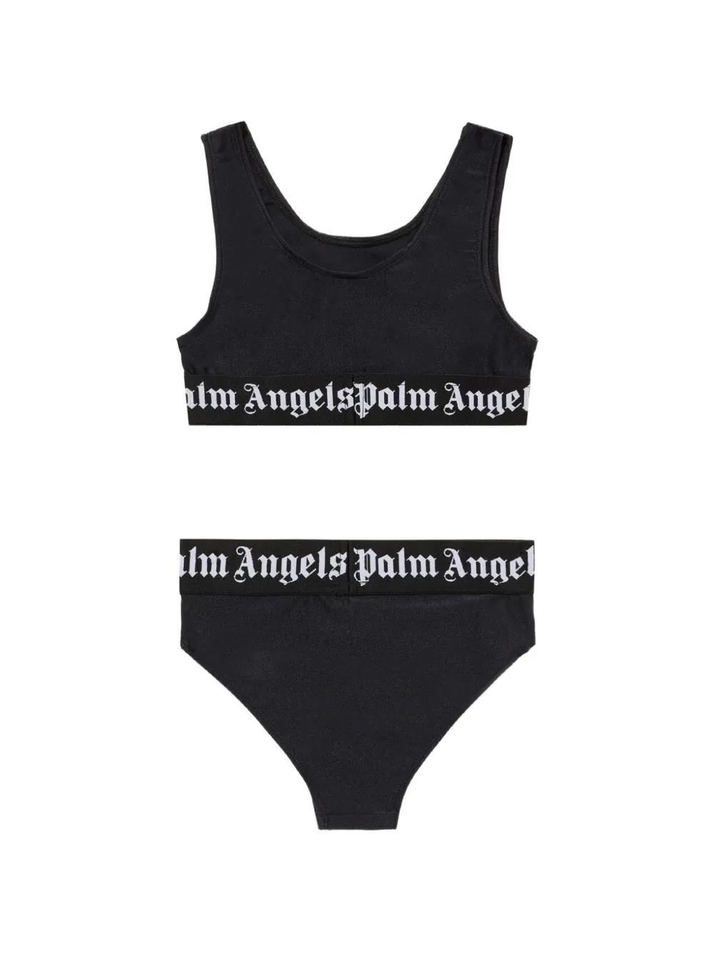 Palm Angels Kids Bikini met logoband Zwart