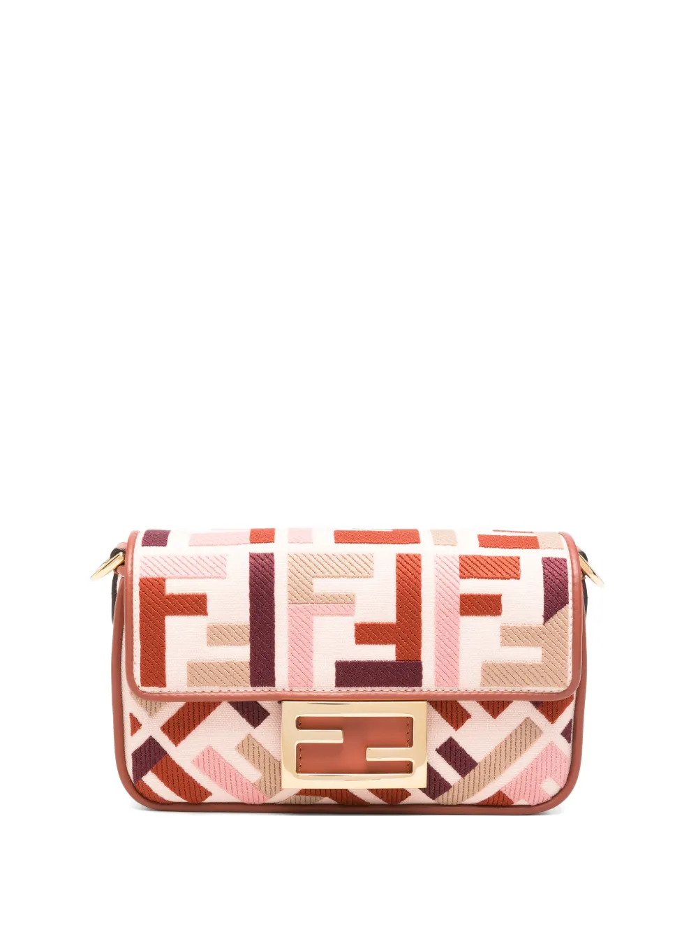 FENDI Baguette FF-logo shoulder bag - Rosa