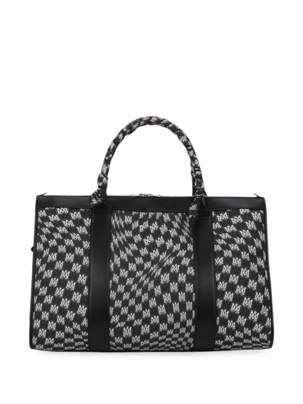 AMIRI Wavy weekendtas met pied-de-poule print Zwart