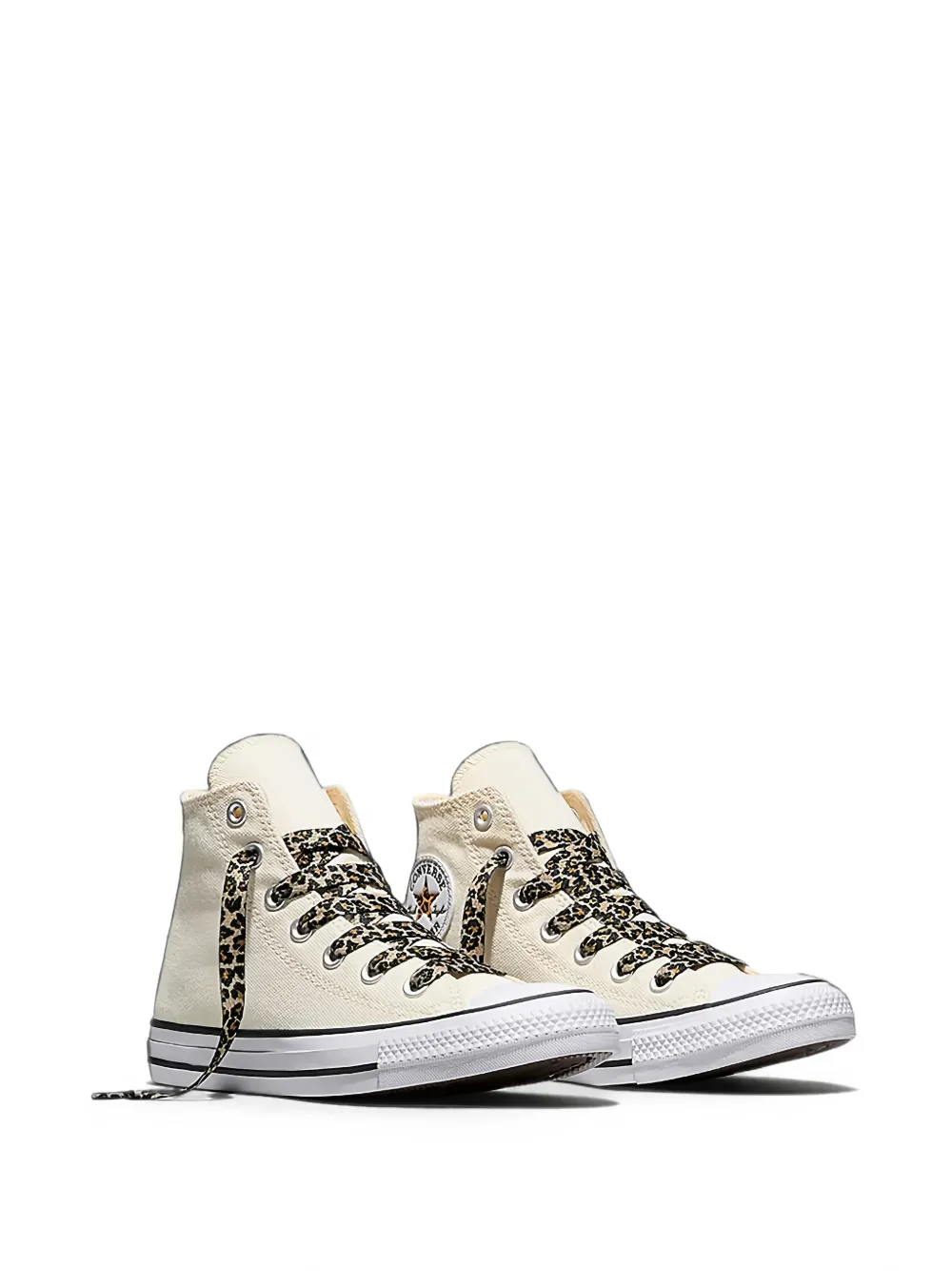 Converse Chuck Taylor All Star leopard-print laces sneakers Beige