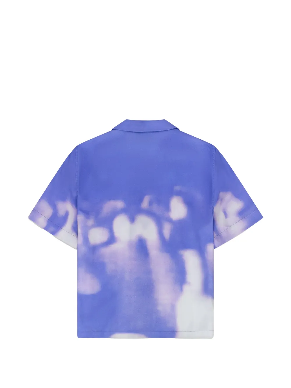 Purple Brand bleached-effect short-sleeved shirt Paars