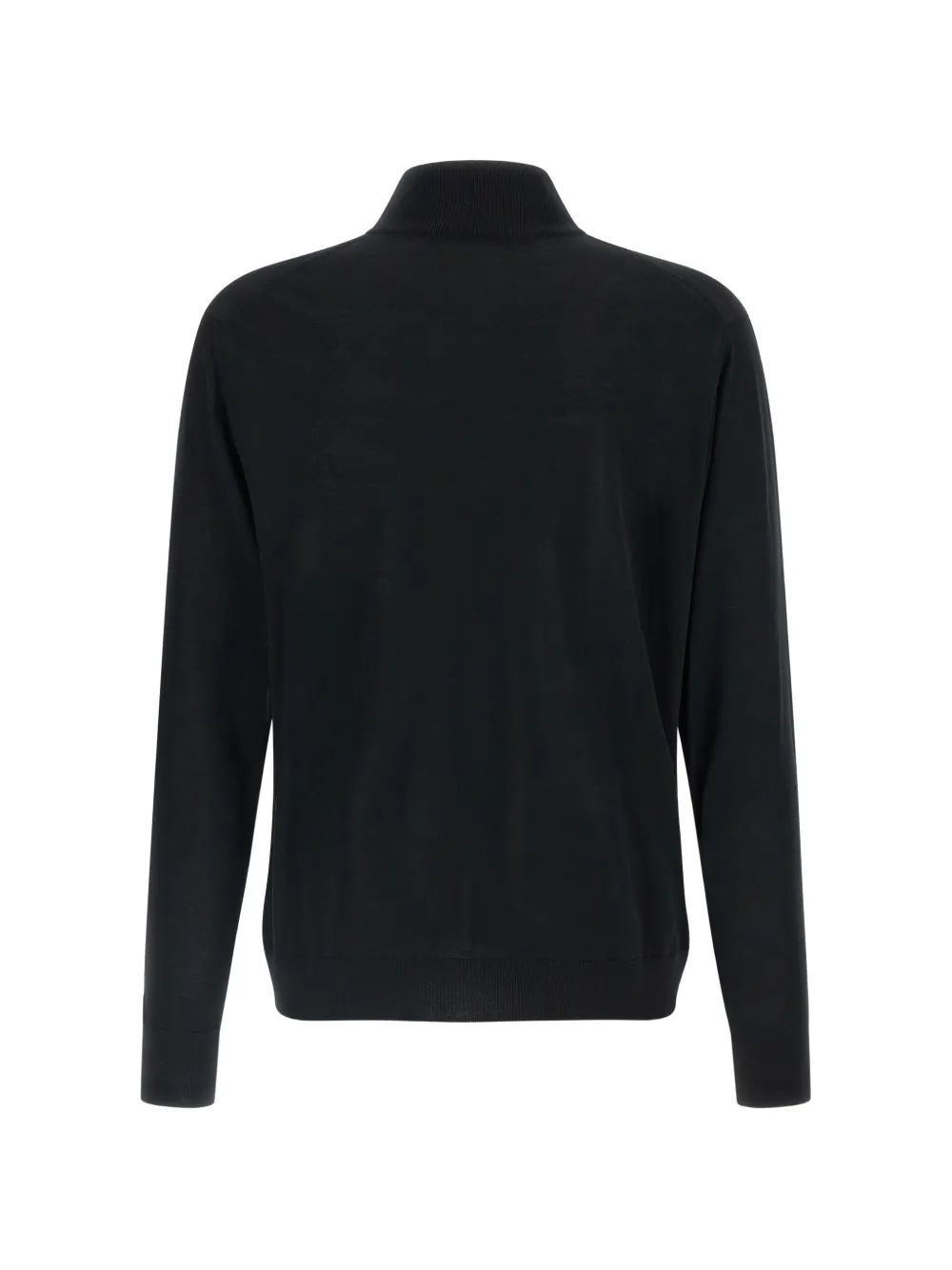Kiton Trui met halve rits Zwart