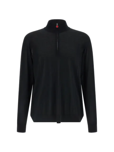 Kiton half-zip wool sweater