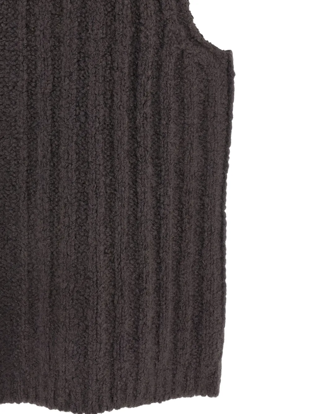 Rick Owens Ribgebreide tanktop met capuchon Grijs