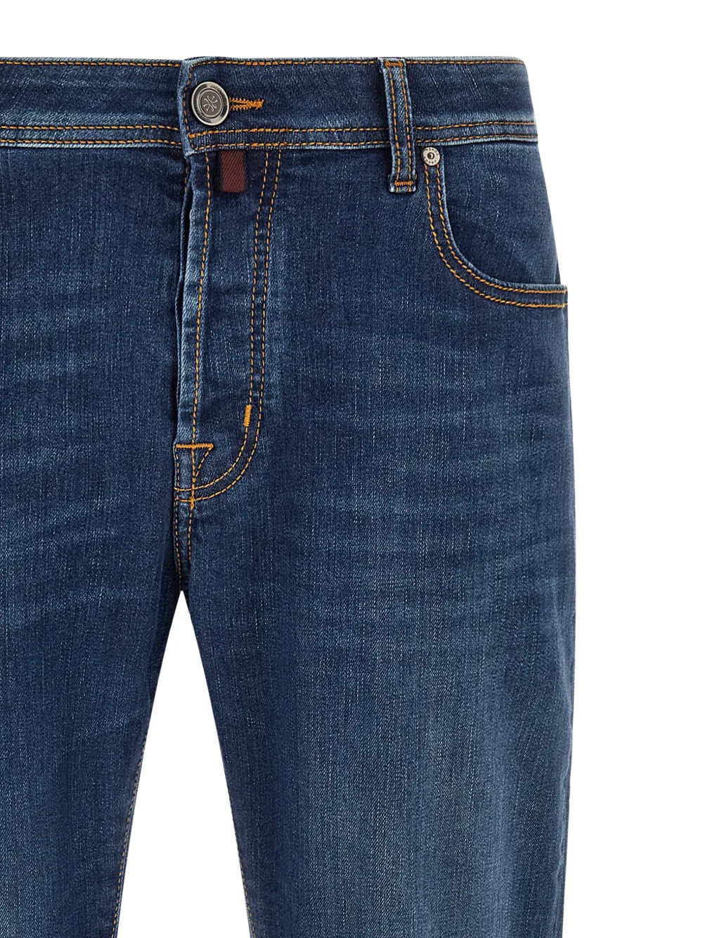 Jacob Cohën Viktor straight jeans met contrasterende stiksels Blauw