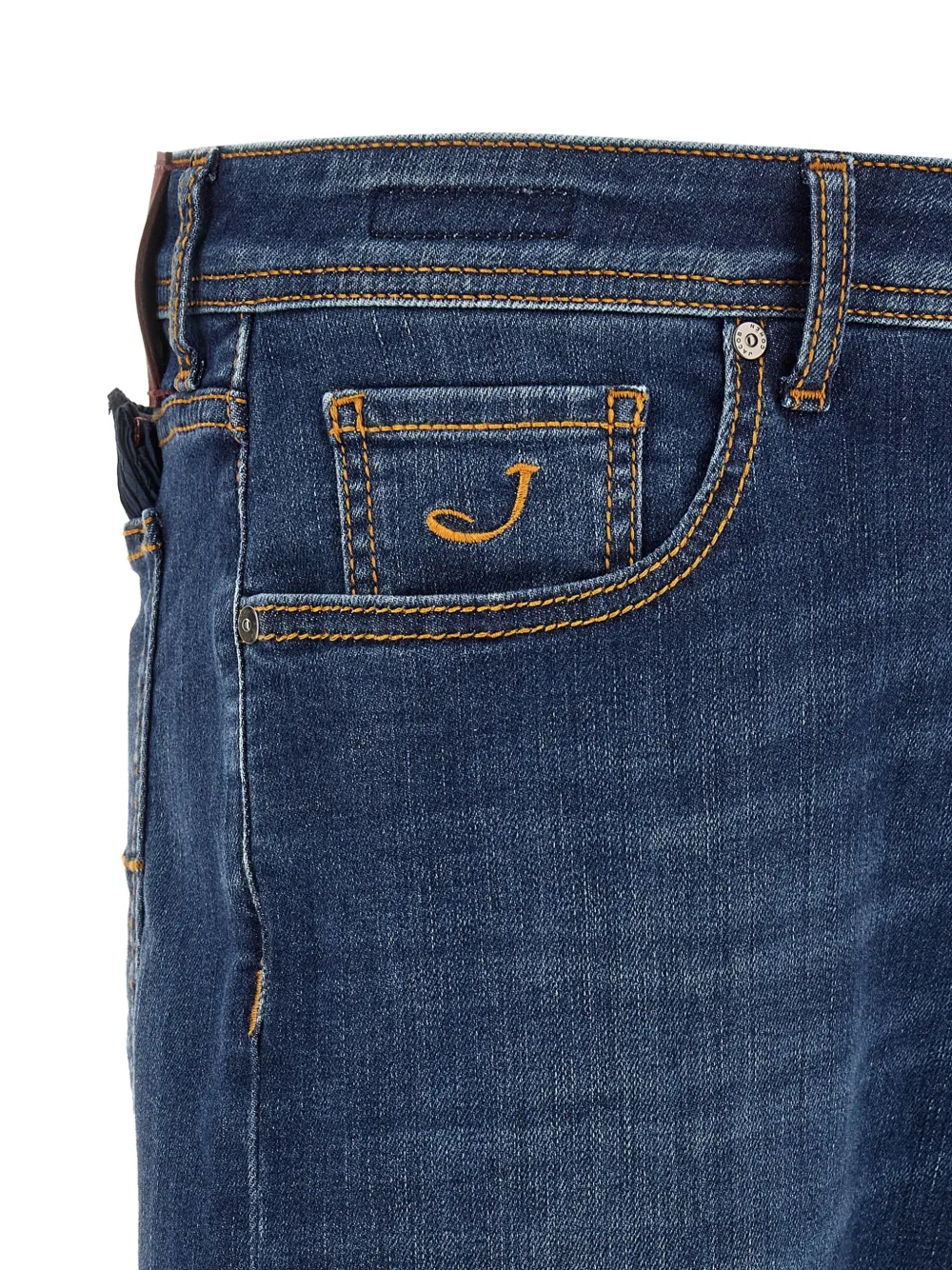 Jacob Cohën Viktor straight jeans met contrasterende stiksels Blauw