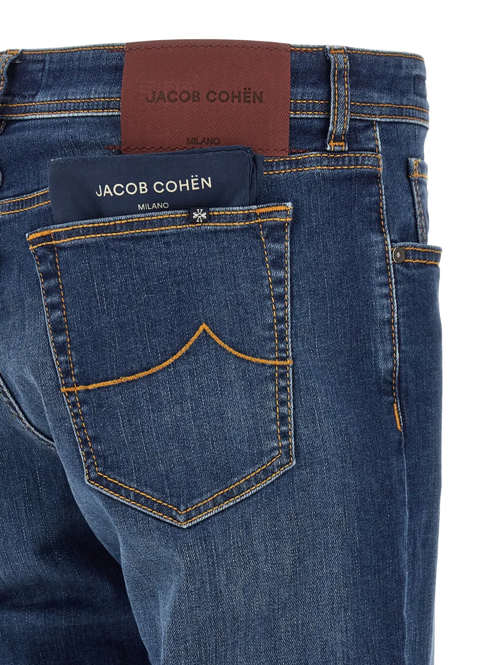 Jacob Cohën Viktor straight jeans met contrasterende stiksels Blauw