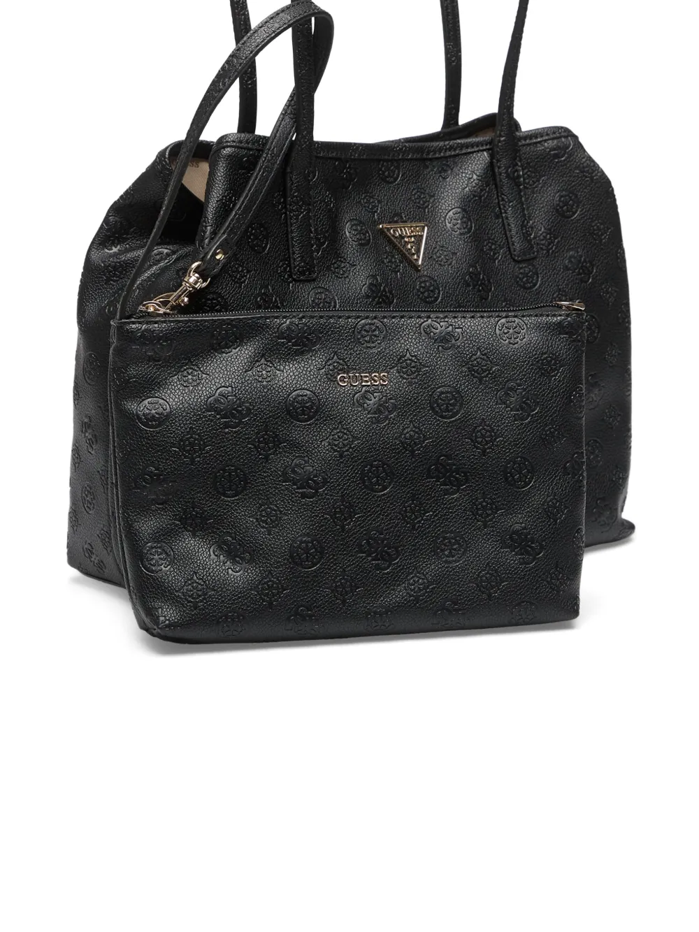 GUESS USA Shopper met logo-reliëf Zwart