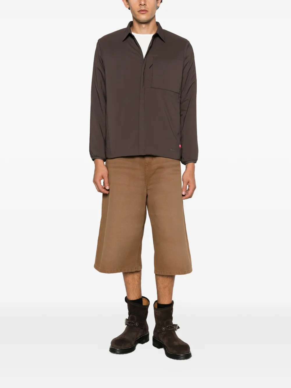 Snow Peak Shirtjack met rits Bruin