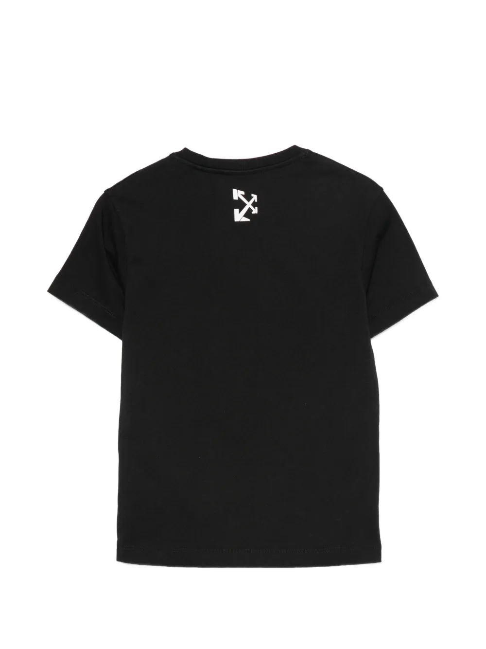 Off-White Kids Arrow Constructive logo-print T-shirt Zwart