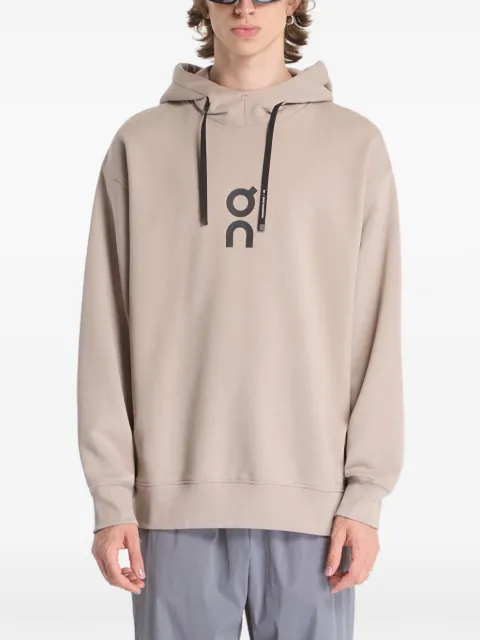 On  Club logo-print drawstring hoodie