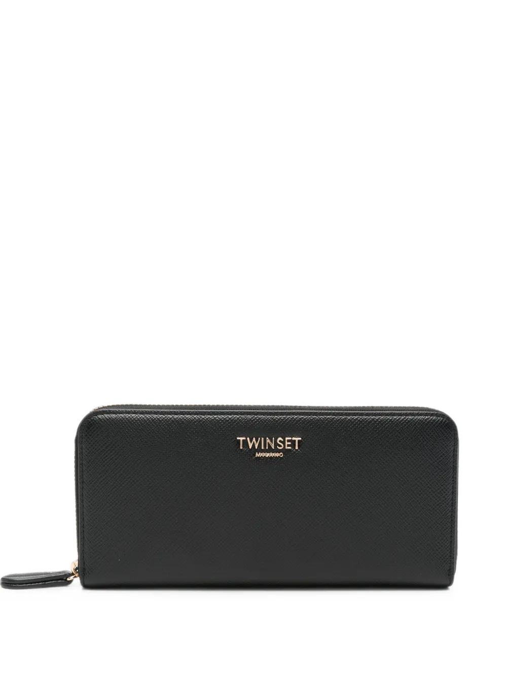 TWINSET logo-plaque zip-around wallet