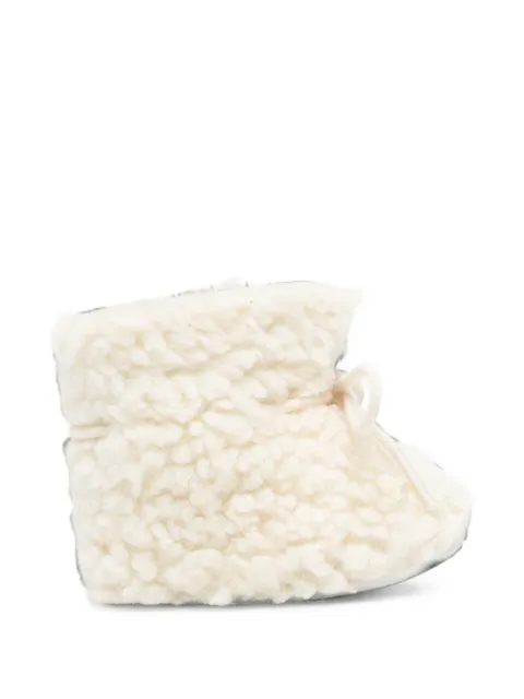 Tartine Et Chocolat shearling-effect wool crib shoes