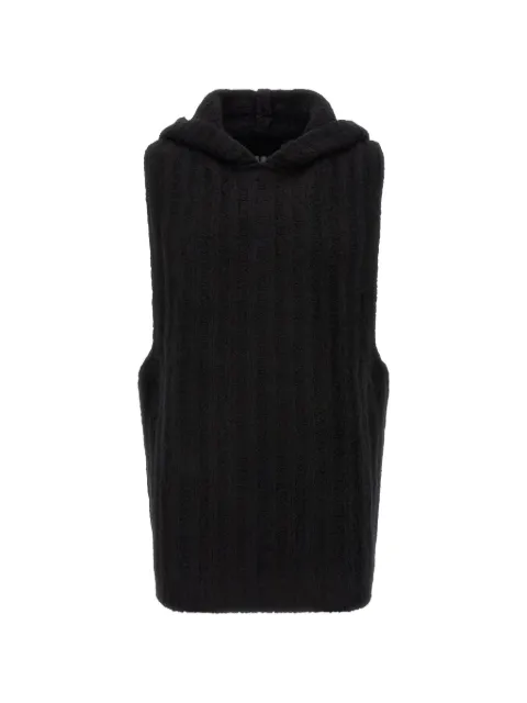 Rick Owens ribbed hooded tank top