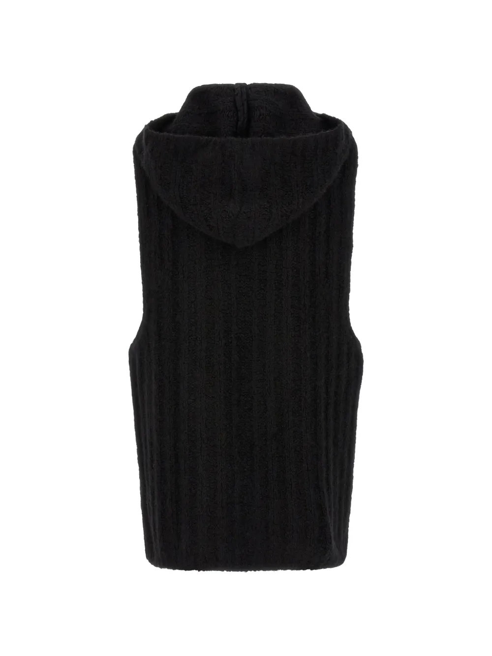Rick Owens Geribbelde tanktop met capuchon Zwart
